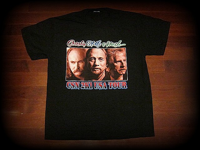 Crosby Stills & Young -Two Sided Printed Vintage Tour Shirt